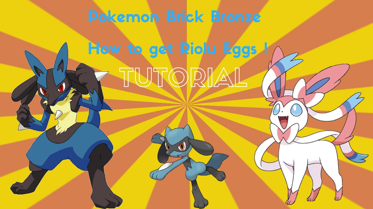 Roblox Pokemon Brick Bronze How To Get Riolu Eggs Youtube - shiny rockruff roblox pokemon brick bronze youtube
