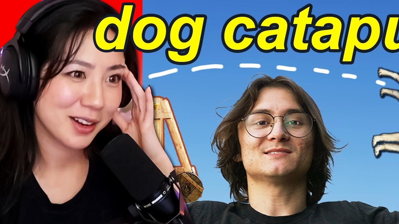 FUSLIE REACTS TO MICHAEL REEVES - I BUILT A DOG CATAPULT!