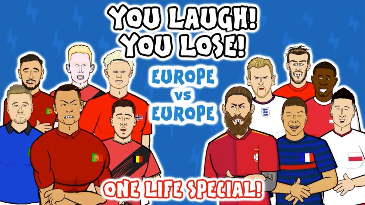 YOU LAUGH, YOU LOSE ft. Lewandowski, CR7, Mbappe & more! Onefootball x ...