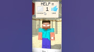 HELP Herobrine LIFT VS Mario & Luigi VS Notch #herobrine #notch  #minecraft #shorts