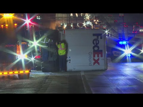 Icy roads cause numerous crashes in the Triad - YouTube