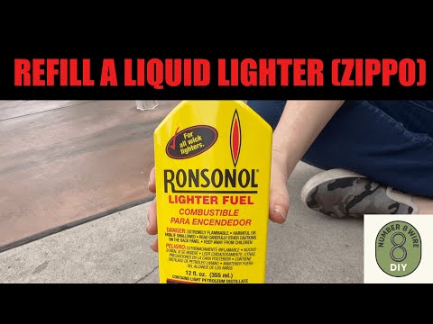 How to Refill a Zippo (or knock off brand) lighter with lighter fuel