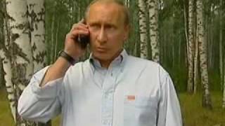 Путин звонит Медведеву по телефону ЛОЛ