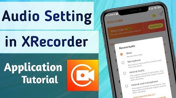 Record Audio Setting in XRecorder App || XRecorder app mai audio recording kaise set kare