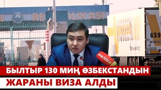 Былтыр 130 миң Өзбекстандын жараны виза алды