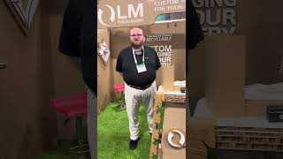 They built their whole booth out of 100% recyclable cardboard materials!