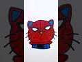 Drawing The Superhero Cat Spider Man Drawing A Cute Spiderman Cat 