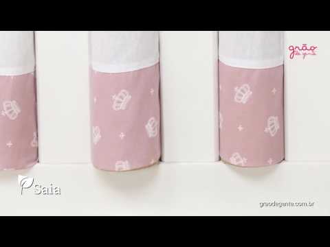 Quarto para Bebê sem Cama Babá Nobreza Rosa Antigo | Ref: 61203
