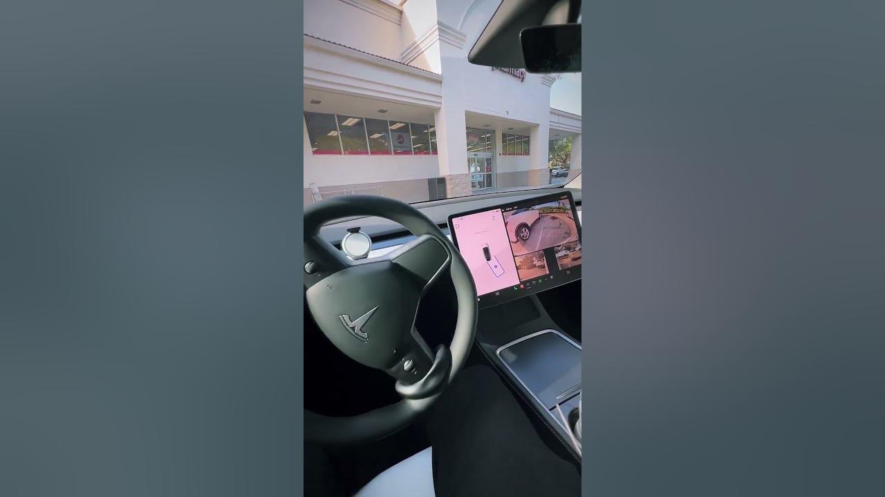 Probando el Autopark en el Tesla Model Y 😰😨😅BSR YouTube