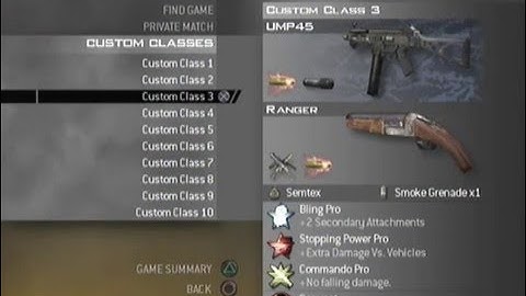 My Mw2 Top 10 Classes