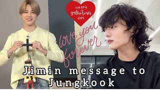 Jikook \/Jimin saying I love you to  Jungkook