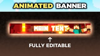 Minecraft Server Banner Template - "The Nether" ⛏️