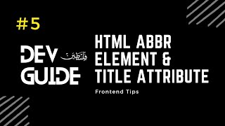 Famous HTML abbr element & title attribute 🔻 Net Worth