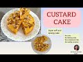 Custard cake। Soft and spongy cake without oven,vanilla eccense,baking soda। Easy cake recipe।