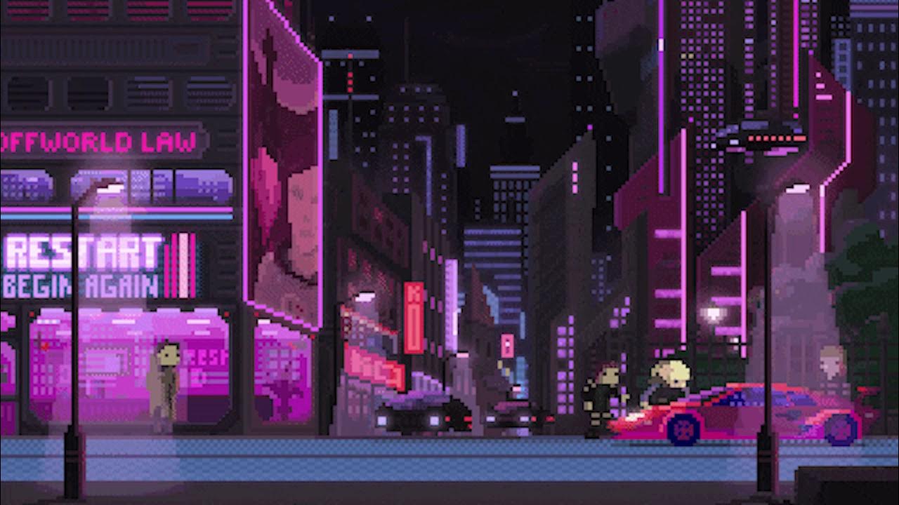 Neon cyberpunk gif фото 7