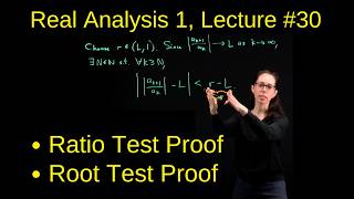 Proofs of the Ratio and Root Tests, Real Analysis 1
