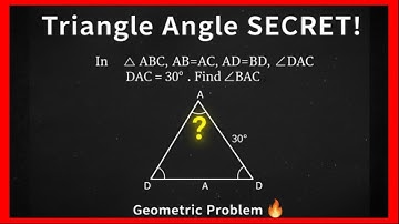 The Triangle Angle SECRET Challenge Solved! (Olympiad Mathematics)