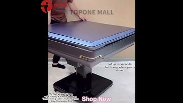TOPONE 42 MM Chinese Style Folding Automatic Mahjong Table / Dining Table / 2 Sets 144 Tiles