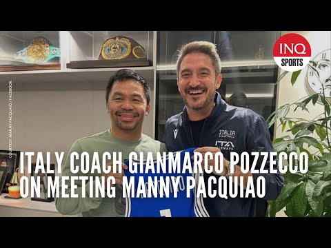 Italy coach Gianmarco Pozzecco on meeting Manny Pacquiao