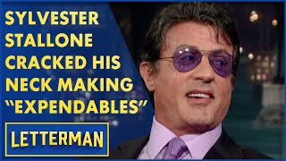 Sylvester Stallone's NeckCracking Moment on 'The Expendables' Set | Letterman