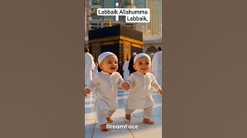"Cutest Pilgrims in Makkah! 👶👶 Labbaik Allahumma Labbaik"#shorts