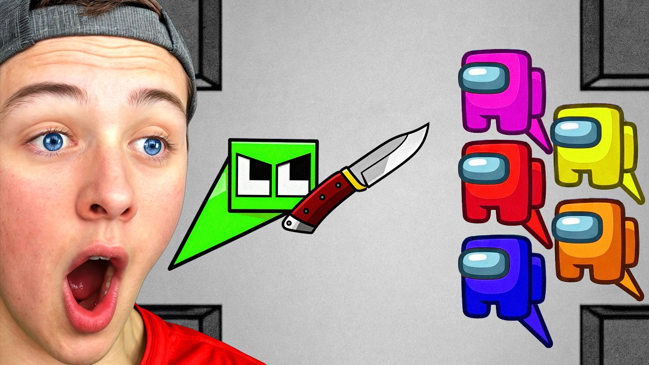 Reacting to SQUARE vs AMONG US Cube Battle!