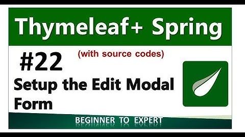 22 - Setup the Edit Modal Dialog Form