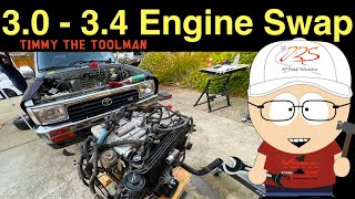 3.0L V6 3VZE to 3.4L V6 5VZFE Engine Swap (2nd Gen 4Runner)  Part 2