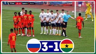 Russia vs Ghana (3-1) All Goals & Highlights || Uefa U16 Dev Tournament 2024 || Ghana Black Starlets