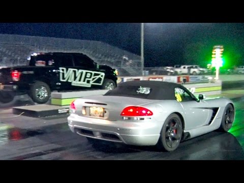 Turbo Viper Gets WALKED By Supercharged F150 (Yolodouchebag)