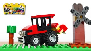 Building a simple LEGO tractor using Classic 10696 (レゴ：トラクターの作り方)