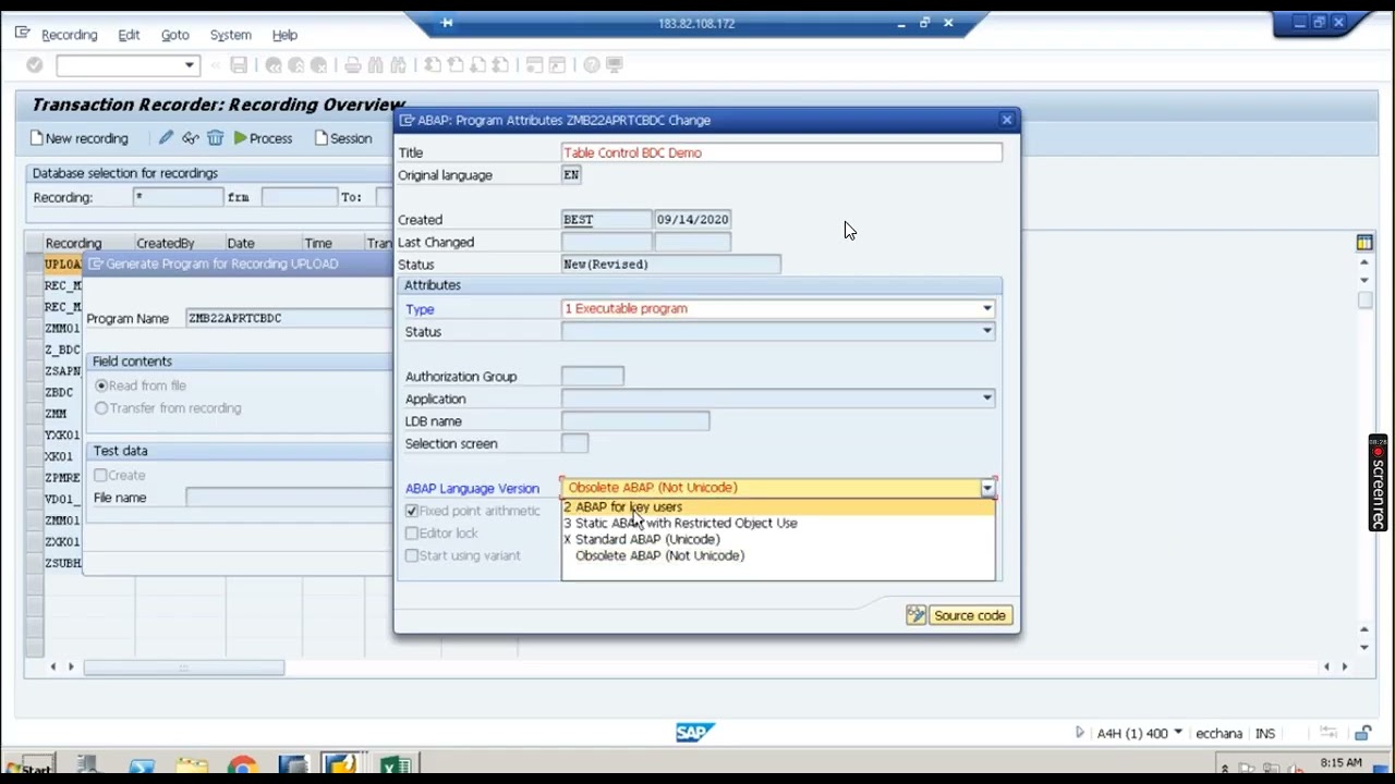 Class87 BDC   Table Control Part1