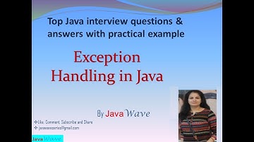 Exception Handling In Java. Checked and Unchecked Exception. Custom Exception Class in java