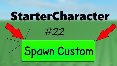 ROBLOX STUDIO #22 Spawn as a custom character. | orl games