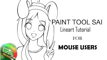 [SAI] Drawing with a Mouse - Lineart Tutorial