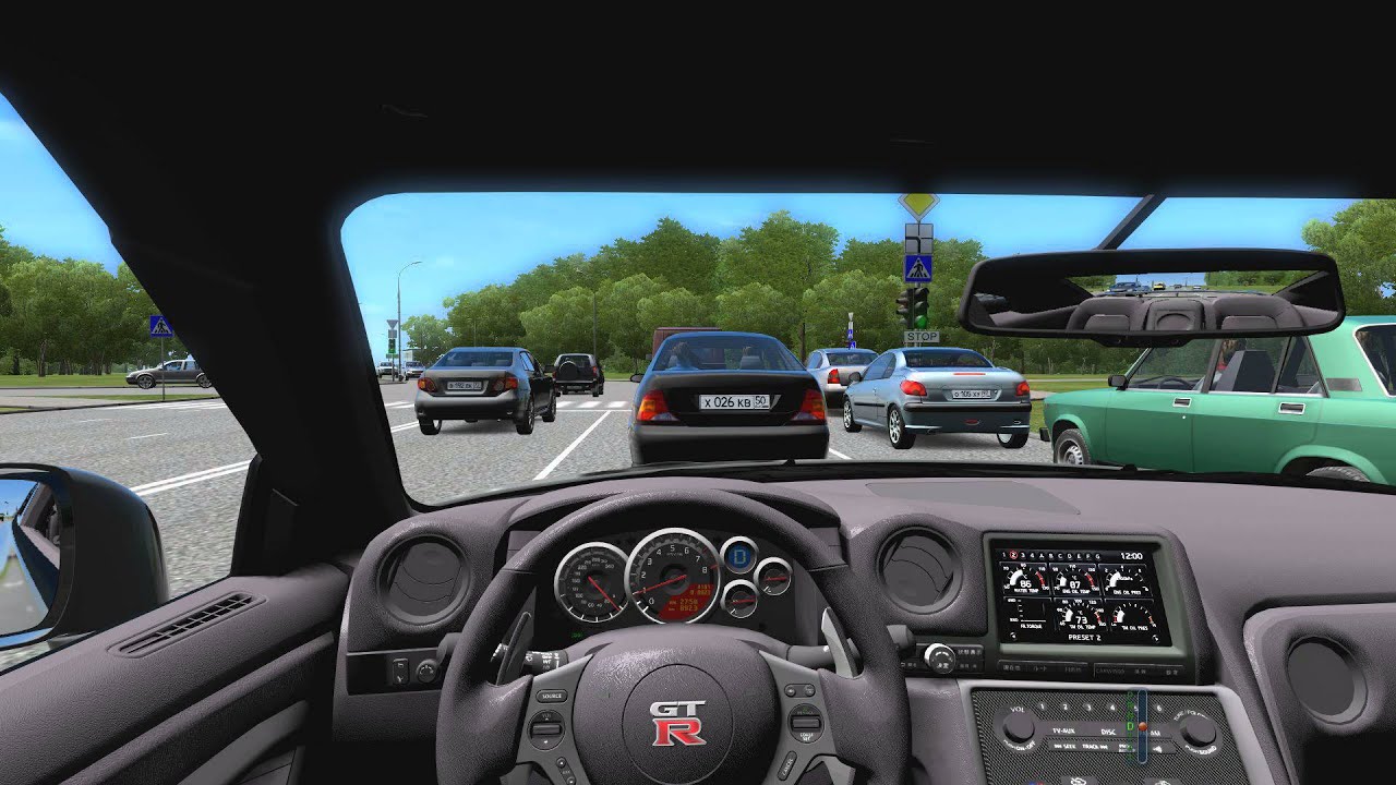 Nissan city car driving