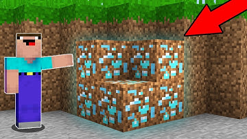 Minecraft Battle - NOOB vs PRO : NOOB FOUND THIS DIAMOND IN DIRT! (Animation)