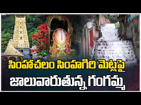Water Flows Down on Simhachalam Temple Steps | సింహాచలం సింహగిరి మెట్లపై జాలువారుతున్న గంగమ్మ | ZEE - ZEE24TELUGUNEWS
