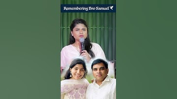 Ps. Yojana Reddy words for Sis. Anu Samuel who recently lost her husband bro. Samuel. #faithinaction