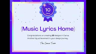 Canva 10 Design Milestone Badge