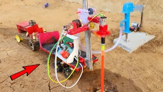 Diy tractor mini borewell drilling machine | Water pump | Motor | Science project by Make Toys 108,080 views 4 weeks ago 5 minutes, 1 second