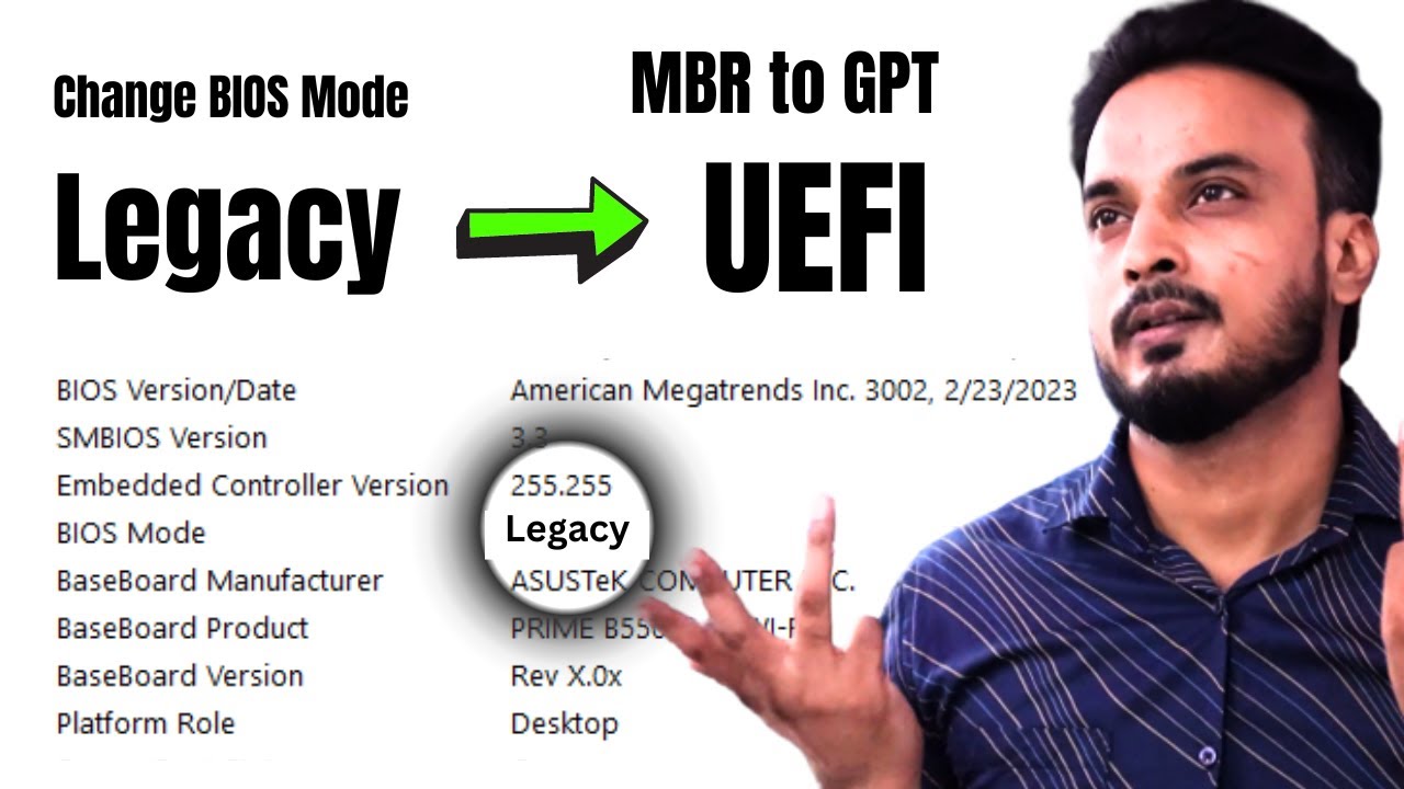 ❤❤❤❤Best Way to Change BIOS Mode from Legacy to UEFI | Change MBR to GPT (2023) ❤❤❤❤❤❤❤❤❤❤