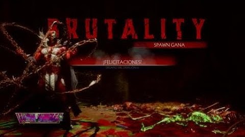 Mortal Kombat 11-50% combo into brutality with Spawn