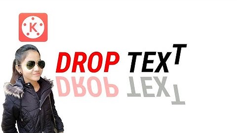 Drop Text Animation | Text Editing in mobile | Kinemaster Tutorial | Falling Text Animation Intro