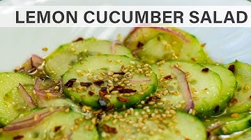 LEMON CUCUMBER SALAD | Vegan, tasty and great for weight loss