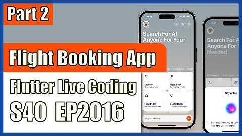 [Flutter] Flutter Live Coding EP2016 (Flight Booking App UI Part 2)