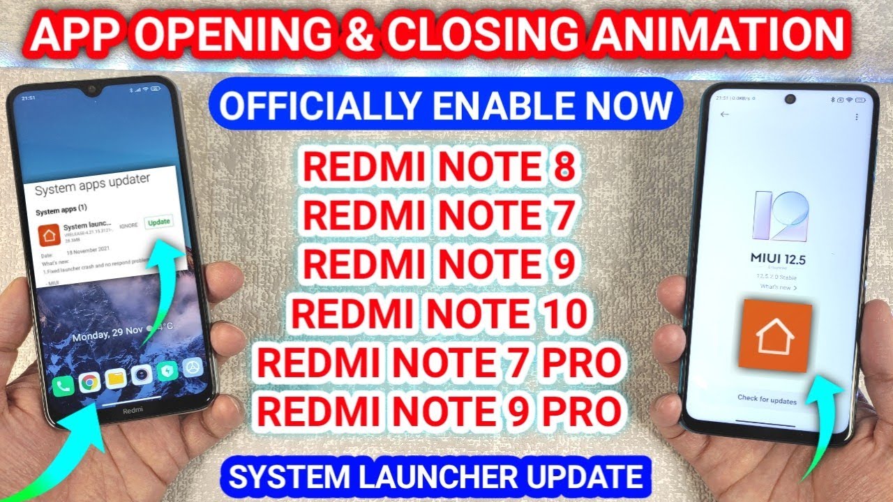 Officially Enable App Opening & Closing Animation on Redmi note 7/7Pro ...