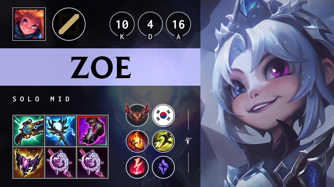 Zoe Mid vs Orianna - KR Grandmaster Patch 25.10