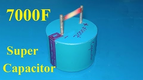 How To Make 7000F Ultra capacitor , DIY Homemade super capacitor from Aluminum foil