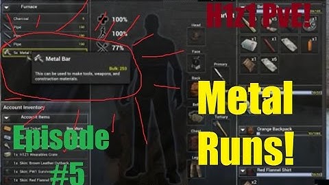 Lets Play H1z1 pvE - Metal Runs and Mega Base Building - Episode 5